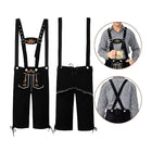 Oktoberfest Mens Lederhosen Costume Bavarian German Beer Embroidered Outfit - Aimall