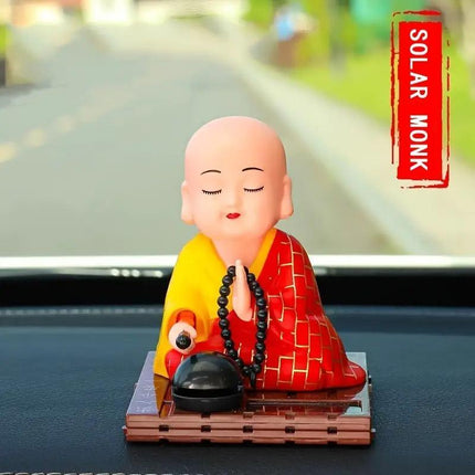 Little Novice Monk Car Ornaments Decorative Figurines Cute Home Office Decor