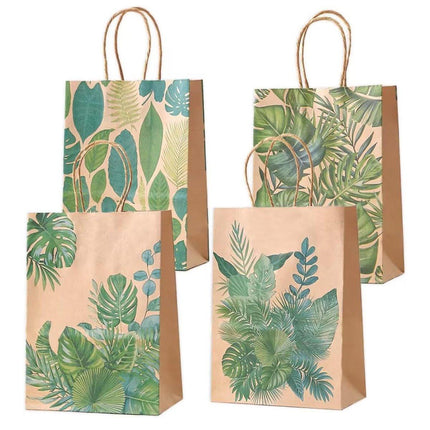 32Pcs Party Paper Bags Tote Bags Printed Gift Bags for Shopping Packaging Use