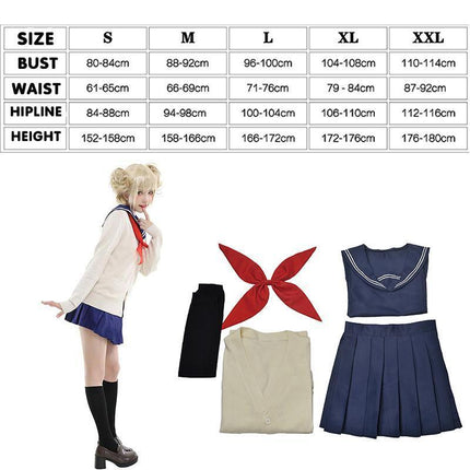 Anime My Boku no Hero Academia Himiko Toga Cosplay Costume JK School Uniform AU
