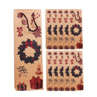 20PCS Christmas Wine Bottle Gift Bags Kraft Paper Red Wine Bag Holiday Set