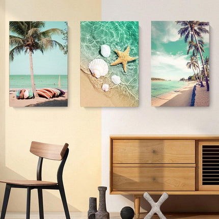 Living Room Wall Art Decorative Painting Beach Seaside Travelling Landscape