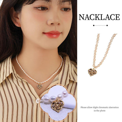 Natural Freshwater Pearl Beaded Necklace Elegant Versatile High Quality Jewelry