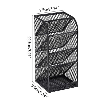 Multifunctional Slanting Pen Holder Desk Organiser Pen Holder Stationery Storage
