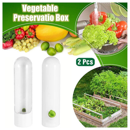 2pcs Fresh Box Vegetable Crisper Fridge Storage Container for Kitchen Use