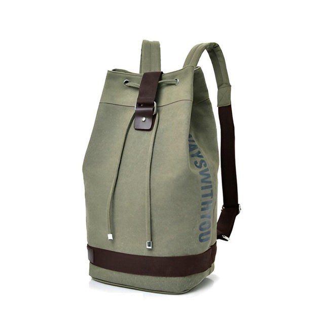 Canvas Sports Backpack Mens Leisure Travel Schoolbag Multi-purpose Backpack