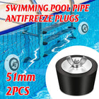 2pcs Winter Swimming Pool Pipe Freeze Protection Plugs for Cold Weather Use