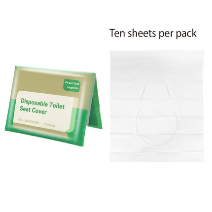10PCS Disposable Soluble Water Toilet Seat Cover Travel Portable Hygiene Mat