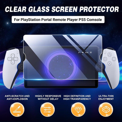 For PlayStation Portal Remote Player PS5 Console Clear Glass Screen Protector