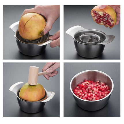 3PCS Stainless Steel Pomegranate Peeling Tool Fruit Seed Remover Opener Tool