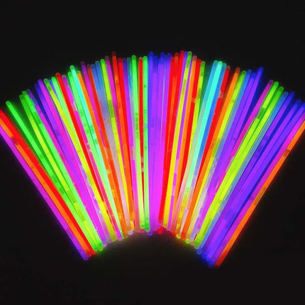 10X Colour Mixed Flashing Glow Stick Party Glowsticks Bracelets Light No Flame - Aimall