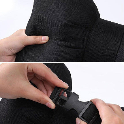 Soft Car Neck Pillow Cotton Linen Ribbon Bow Headrest Cushion Support Pillow