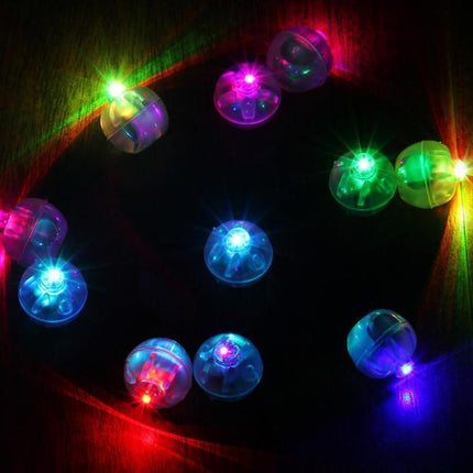 UP 100PCS LED Balloon Lamp Lights Lantern Light Balloons Glow Christmas Party Colour - Aimall