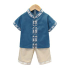 Chinese Style Boys Tang Suit Summer Hanfu Dress Traditional Outfit