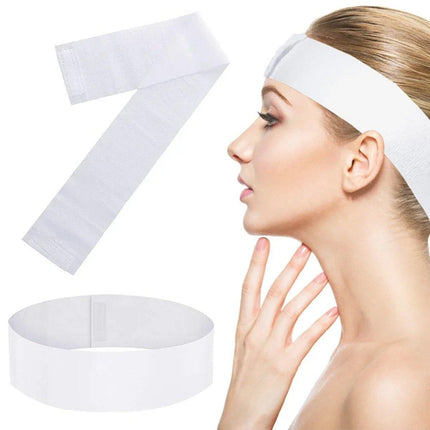 50pcs Disposable Velcro Hair Ties Elastic Nonwoven Hair Ties for Beauty Salon
