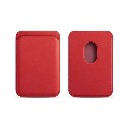 Magnetic Card Holder For Magsafe iPhone 14 13 Pro Max Leather Wallet Card Pocket - Aimall
