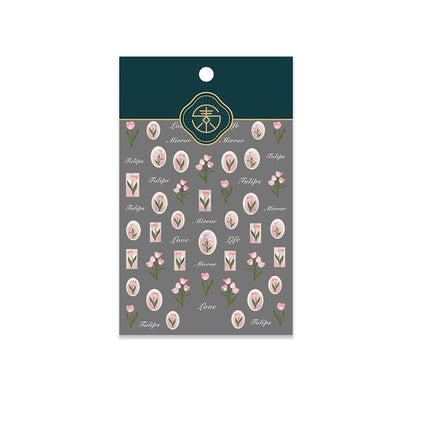 Chinese Style Nail Stickers Flower Decorations DIY Nail Stickers Nails Art - Aimall