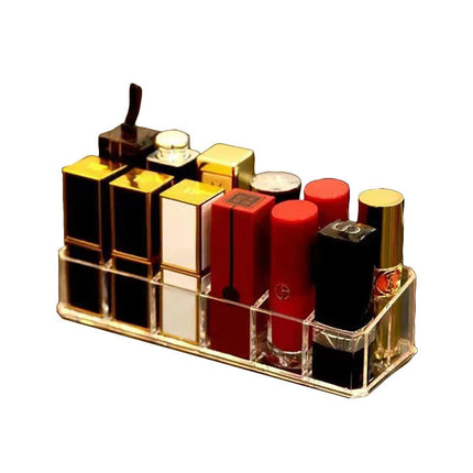 Desktop Transparent Storage Organizer Box Multi-Compartment Display Rack Holder