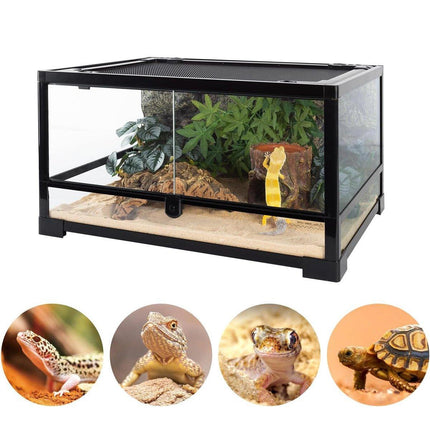 Tree Stump Reptile Cave Lizard Hide Terrarium Cave Home Decor Moisture Keeping