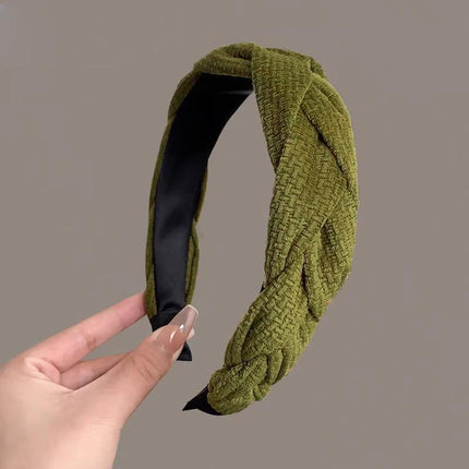 4Colours Women Braided Plait Plaited Elastic Hair Accessories Band Headband - Aimall
