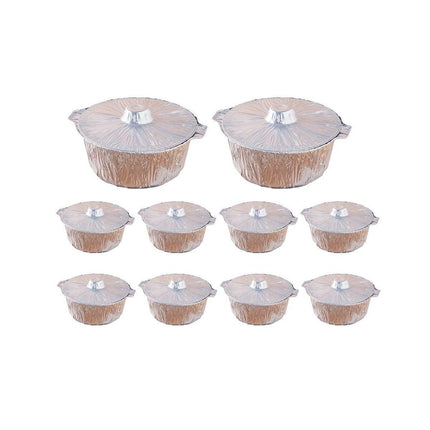 10PCS Duty Aluminum Foil Pots for Hotpot Camping Picnic Tinfoil field cutlery