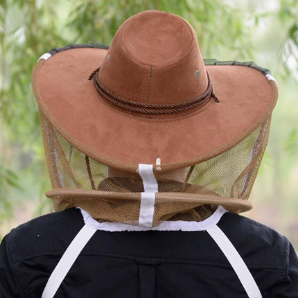 Beekeeping Buckle Denim Hat Bee Insect Face Protection Veil Net Breathable Tool