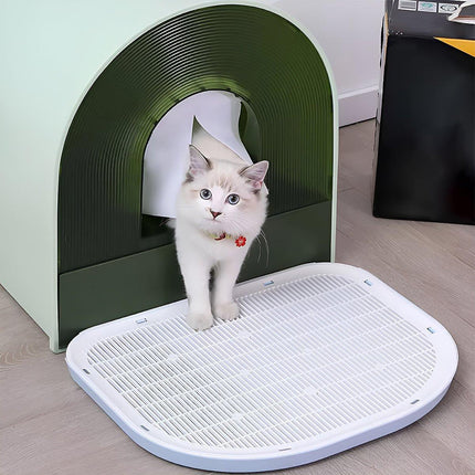Anti Spill Cat Litter Mat Double Layer Pet Toilet Mat for Litter Box