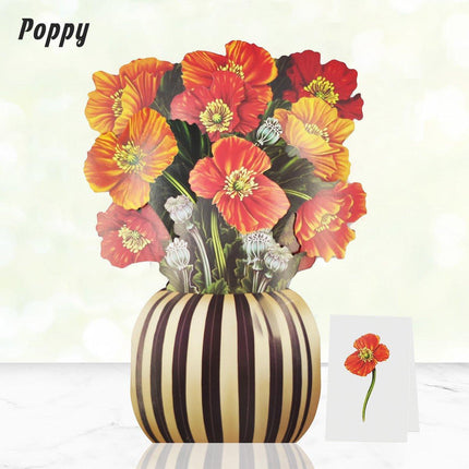 New Style 3D Pop Up Cards Paper Flower Bouquet Greeting Card for All Occasions