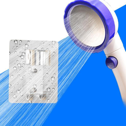 Adjustable Bracket Suction Shower Head Handset Holder Bathroom Wall Mount +Hooks - Aimall