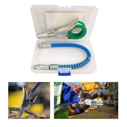 1/8" NPT Grease Gun Coupler Quick Release Lock On Coupling Car Workshop Farm Aimall