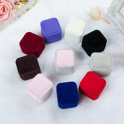 10X Flannel Ring Jewelry Earring Ring Jewelry Boxes Exquisite Gift Organizer