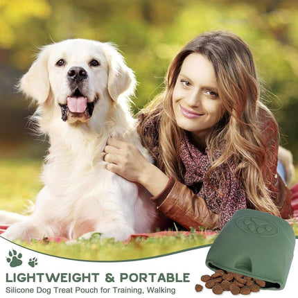 Portable Dog Food Bag Outdoor Walking Travel Feeding Pouch Pet Supplies