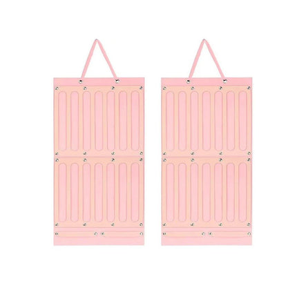2PCS Pink Hair Accessories Holder Wall Rack for Hairbands Hairpins and Jewelry Storage