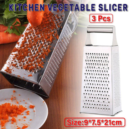 3pcs Stainless Steel Vegetable Slicer Grater Kitchen Multi-Function Grater Tool