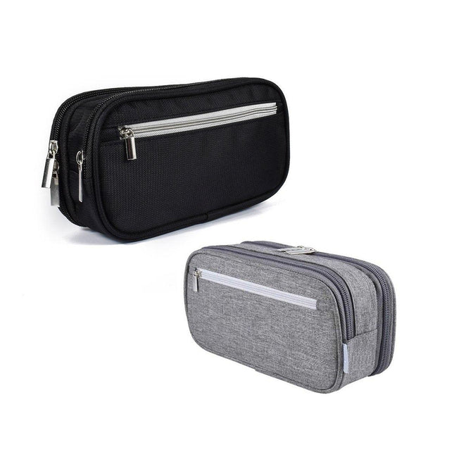 2pcs Large Capacity Multifunctional Pencil Case Storage Bag for School Office