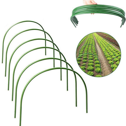 6x Greenhouse Plant Hoop Grow Garden Tunnel Hoop Support Hoops for Garden Stakes - Aimall