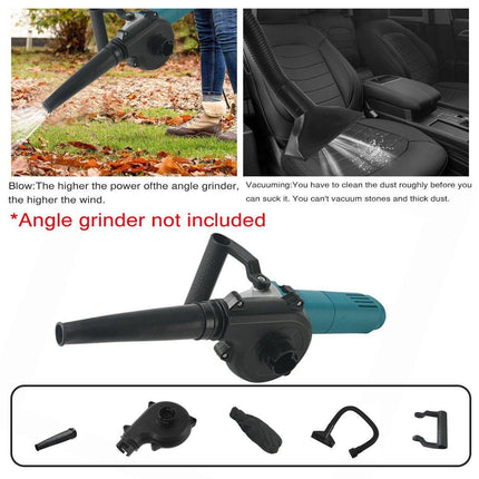 2in1 Angle Grinder Blow Dryer Suction Converter Power Tool Accessories Kit