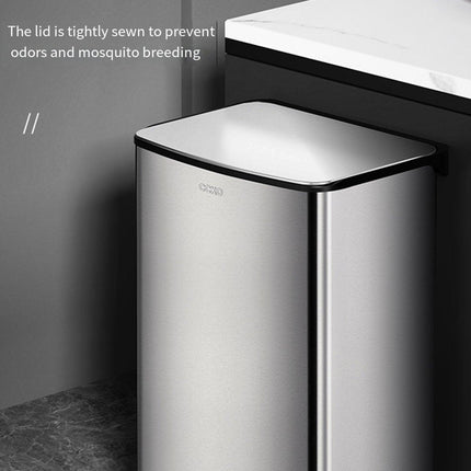 20L Rubbish Bin Foot Operated Household Trash Can with Lid Large Capacity