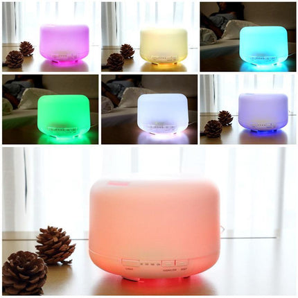 500ML Aroma Aromatherapy Diffuser LED Oil Ultrasonic Air Humidifier Purifier - Aimall