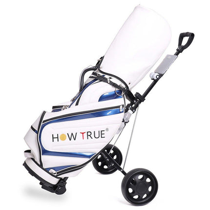 Foldable Aluminum Golf Push Pull Trolley Cart Lightweight Buggy for Easy Transport