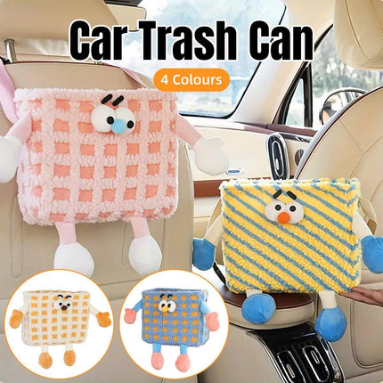 Car Wastebasket Seatback Hanging Storage Bin for Car Trash and Organizing