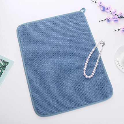 Microfiber Kitchen Drying Mat Absorbent Fast Dry Dish Bowl Cup Drainer Pad