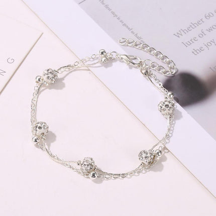 Women Double Layer Anklet Multi Layer Simple Fashion Jewellery Summer