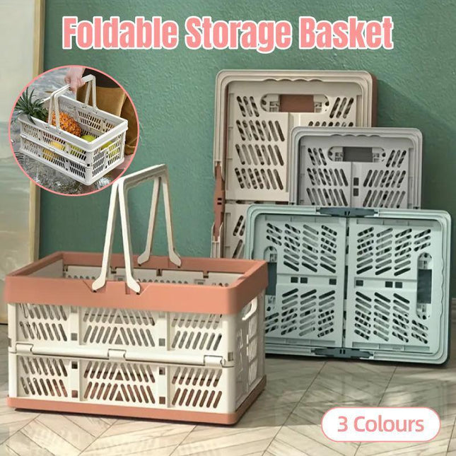 Foldable Portable Picnic Basket Lightweight Storage Basket for Outdoor Use