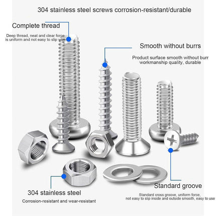 Household Self-tapping Screw Nut Gasket Box Set Multi-purpose Screw Assortment