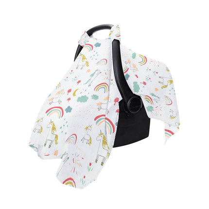 Stroller Cover Cartoon Print Carrycot Wind and Dust Shield with Protective Layer