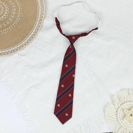 Student Lazy Tie Women Necktie Fashionable Uniform School Style Japanese JK Tie - Aimall