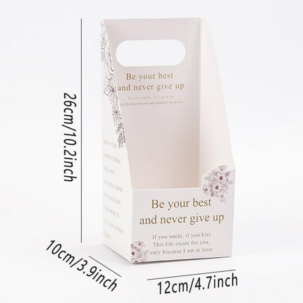 30pcs Flower Handheld Box Folding Gift Packaging Box Floral Bouquet Wrapping