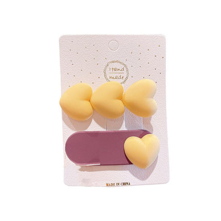 2X Sweet Candy Color Cute Korean Style Hair Clip BB Clip Female Hairpin Headwear - Aimall