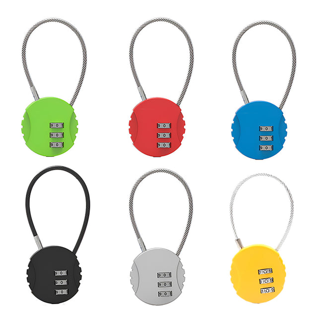 Combination Lock Padlock Locker 3 Digit Security Bike Suitcase Luggage Bag